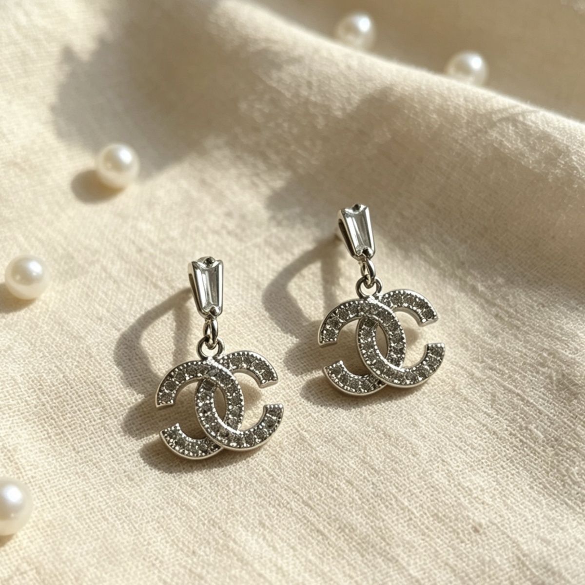 Women's classic gold earrings