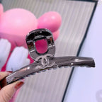 Gunmetal Black Acrylic Shark Claw Clip