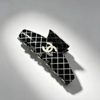 Fashion Acrylic Hair Clip – Black & White | Trendy Hair Accessories for Women