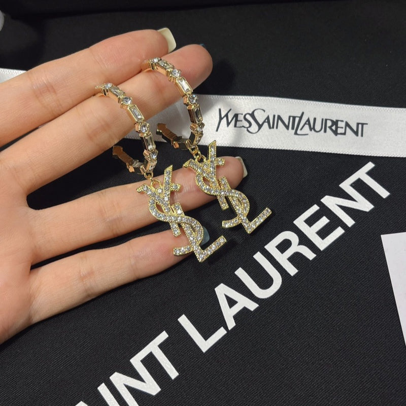 Stylish letter earrings