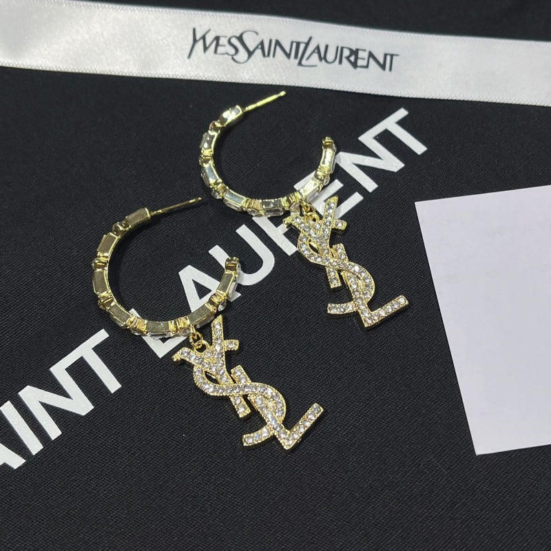 Stylish letter earrings