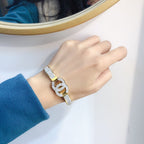 Stylish C-shaped bracelet